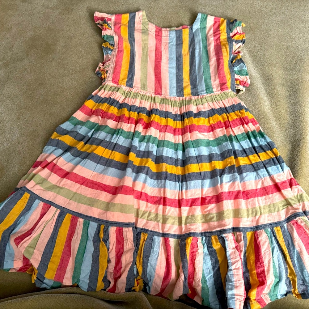 Pink Chicken Rainbow Stripe Kit Dress Size 12